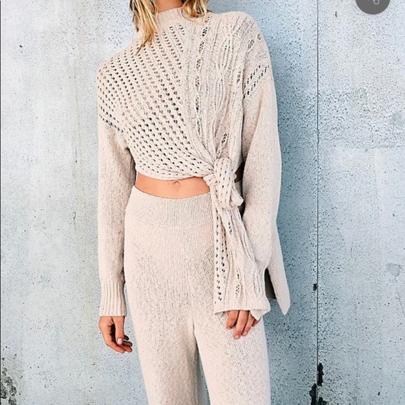 Free people Harper knit set NWT medium sold out everywhere soft versatile beige - Picture 5 of 12